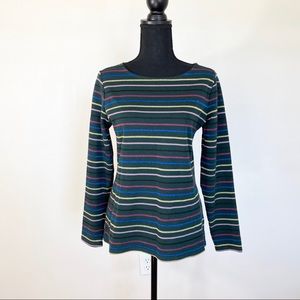 Boden Long Sleeve Striped Breton Top